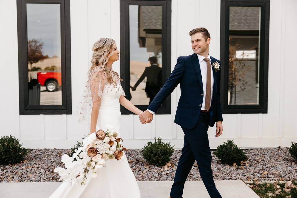 Blush bridal bouquet