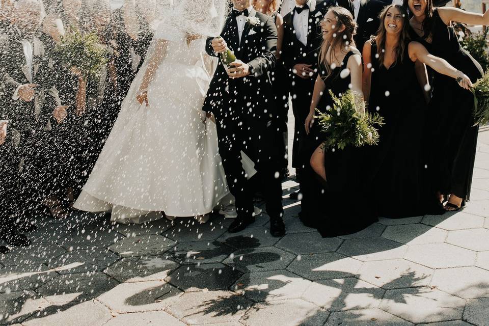 Greenery bridesmaid bouquets