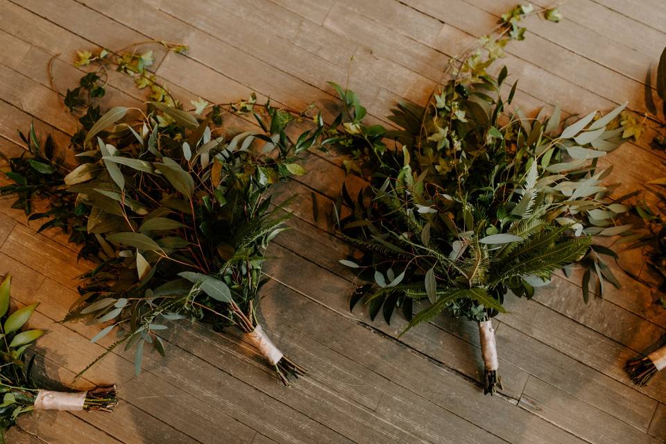 Aisle decorations greenery