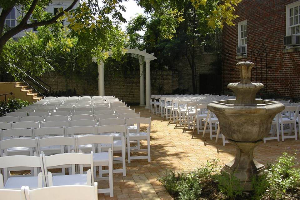 Outdoor chair setup