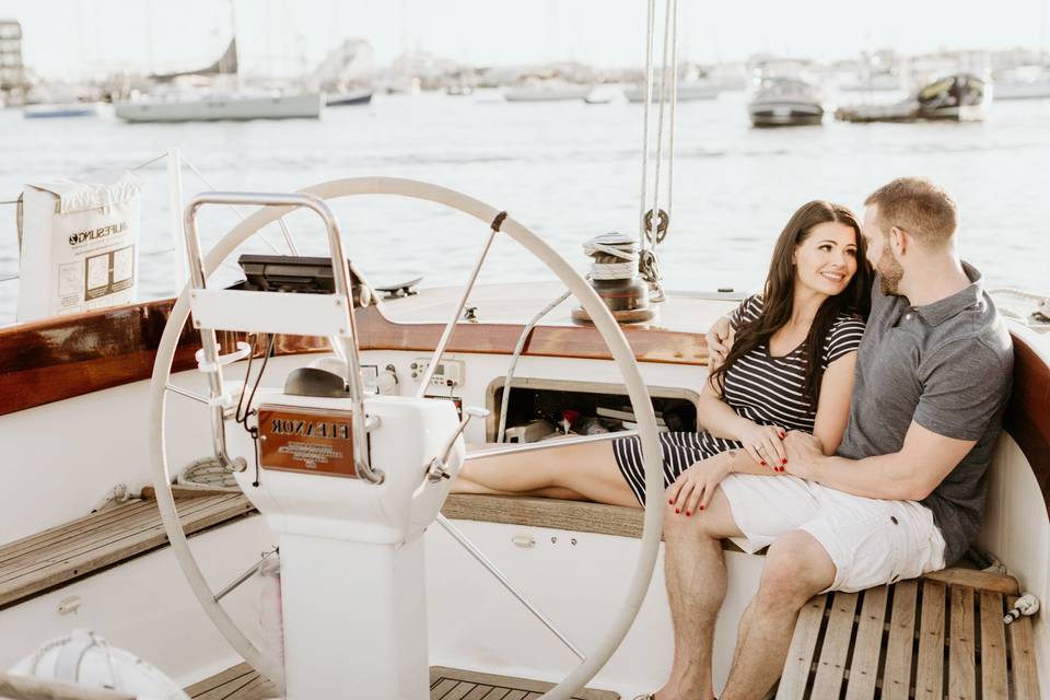 Bride and Groom in Newport