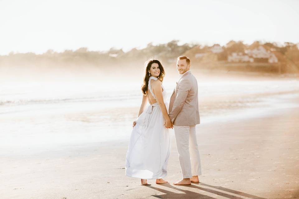 Bride and Groom in Newport