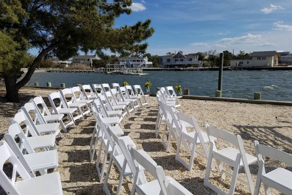 Beach Wedding Ceremony Set-Up