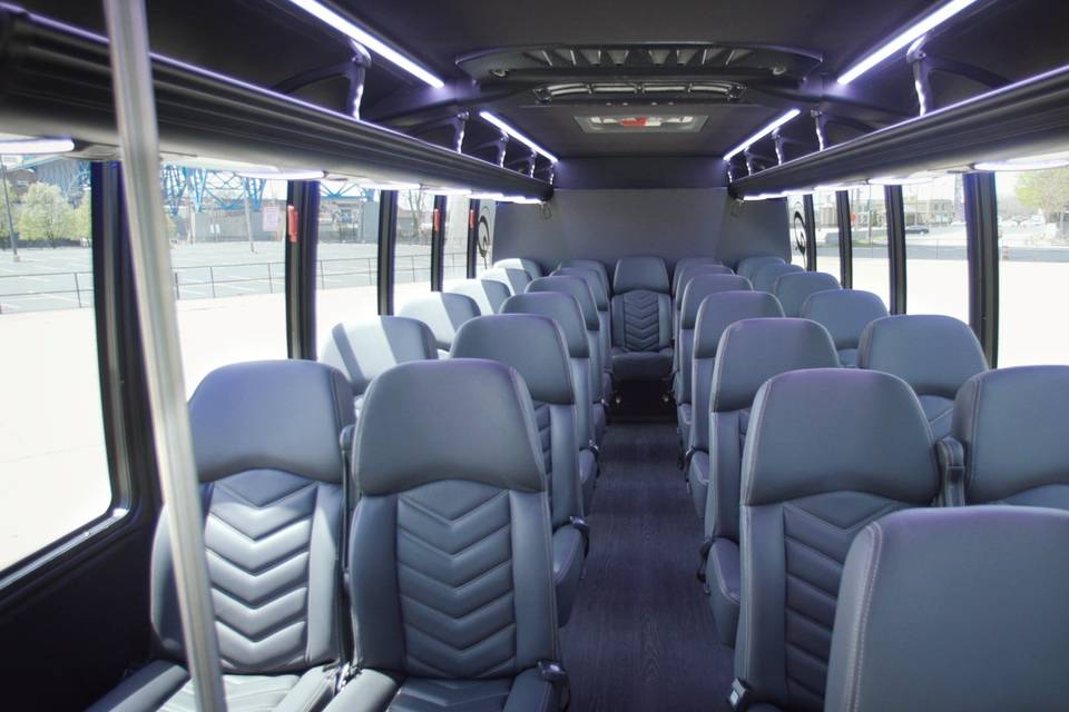 Interior of 31 Person Shuttle