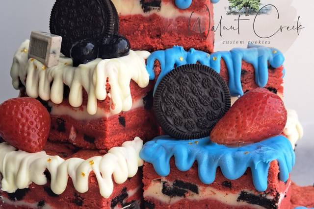 Stuffed Brownie Towers