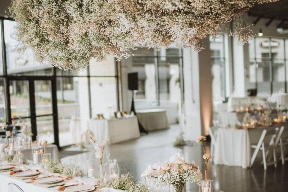 Elegant reception setup