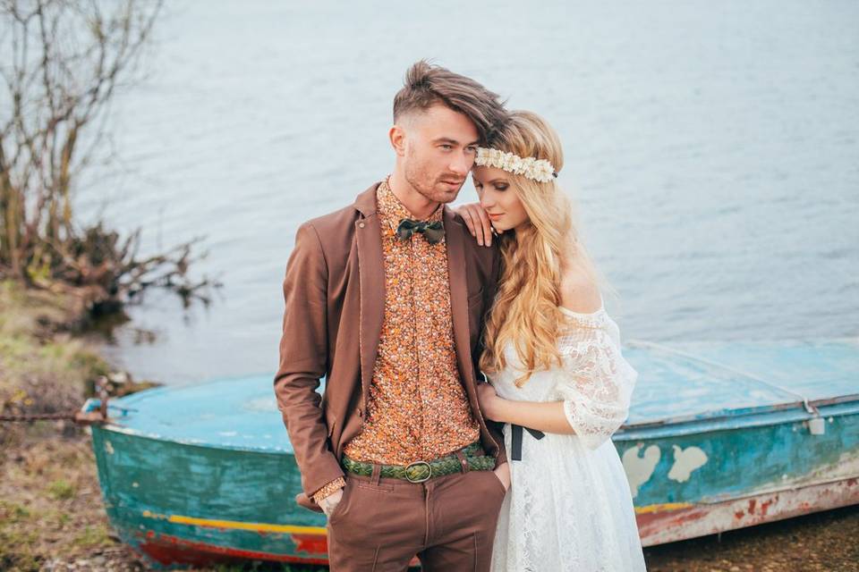 A lovely boho bride.