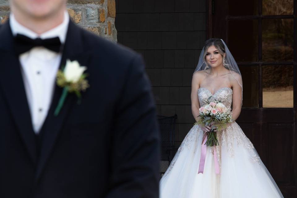 A beautiful bride awaits