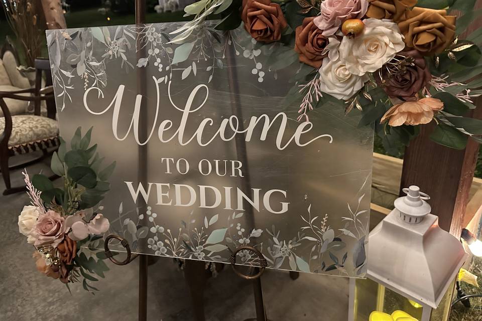 Wedding sign