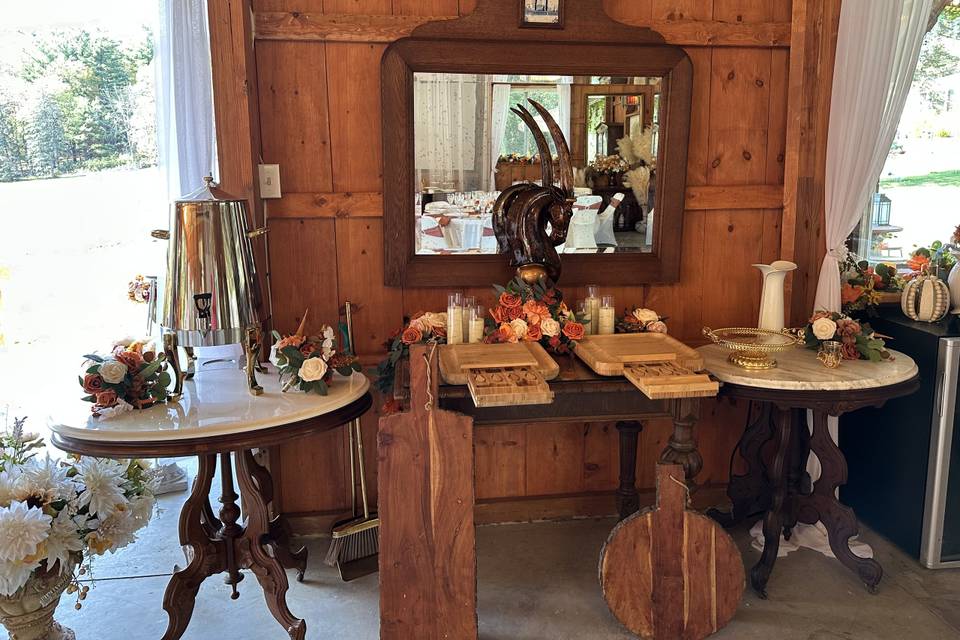 Charcuterie Table w/Boards