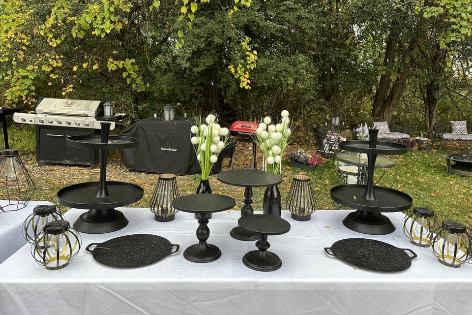 Black Serving Pieces