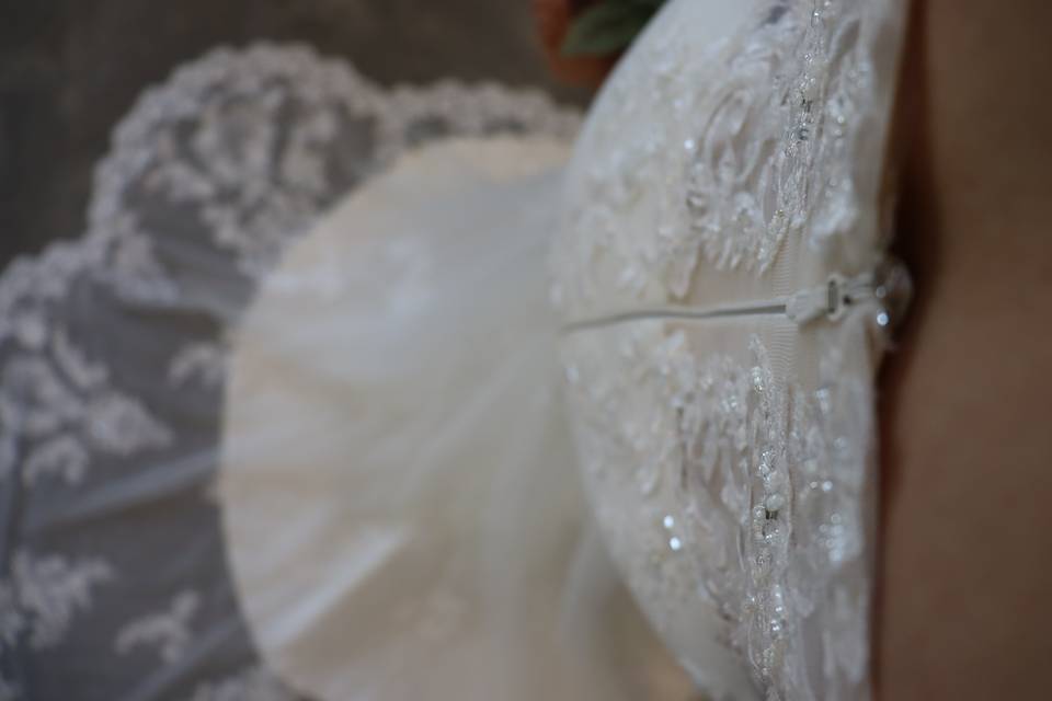 Beaded wedding dress