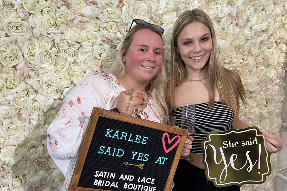 She said Yes!
