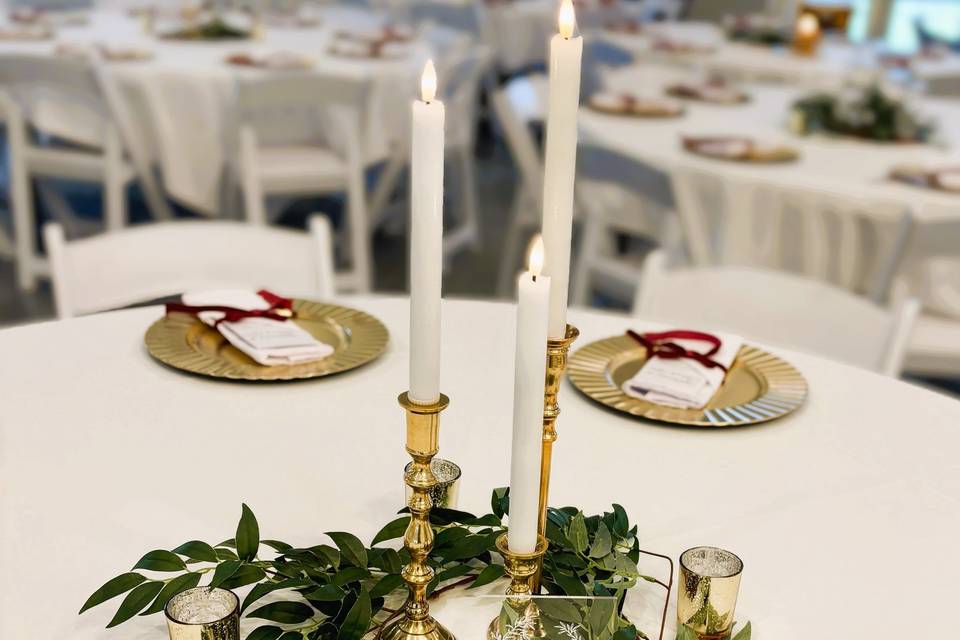 Gold candlesticks