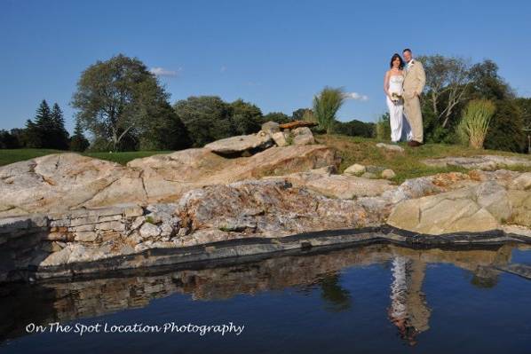 Couple on their big day