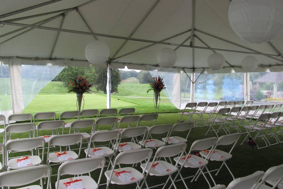 Marquee wedding venue