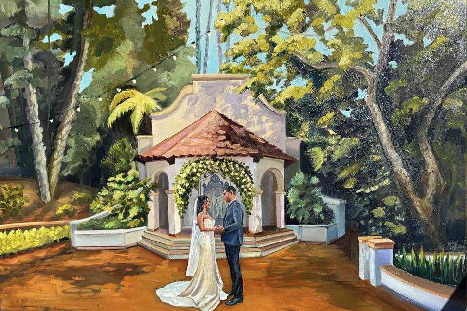 Live Wedding Painting