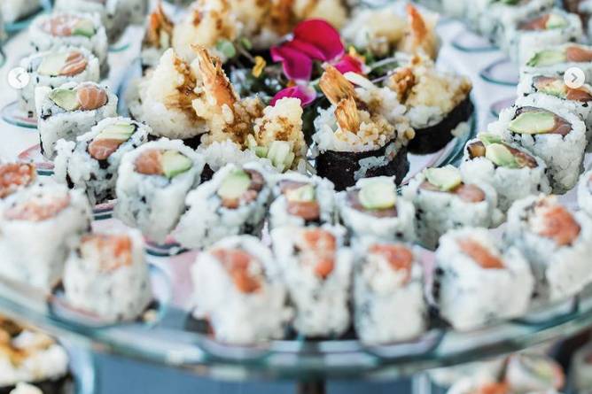 Asian Market Sushi Display