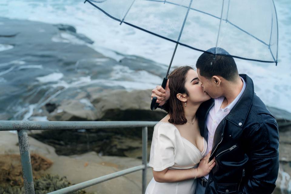 Beach elopement