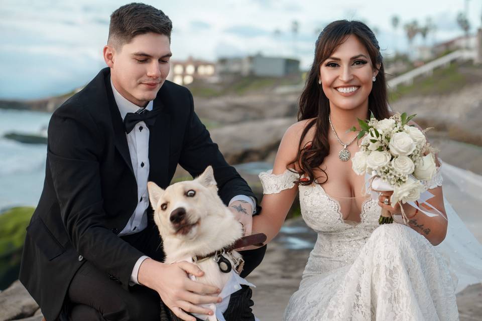 Beach elopement