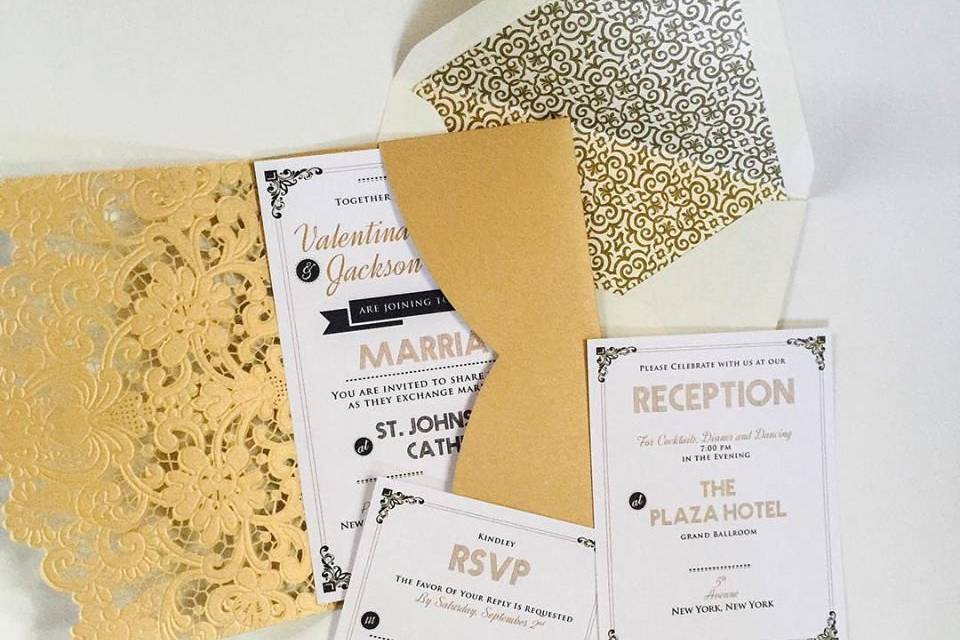 Laser Cut Invitation