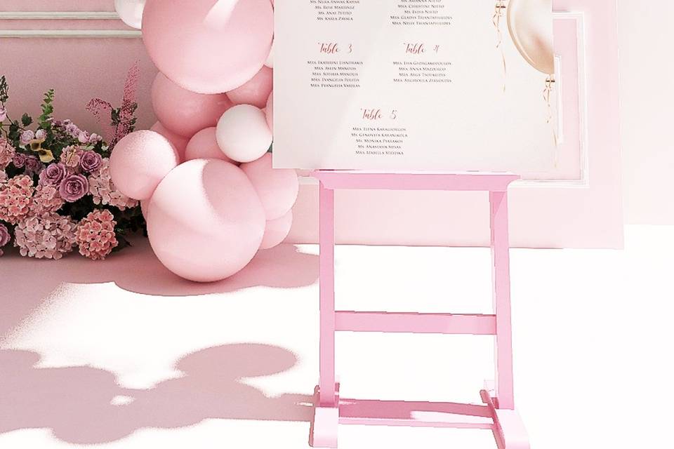 Bridal Shower Seating Chart