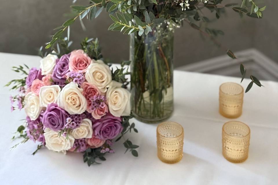 Pinks and purple