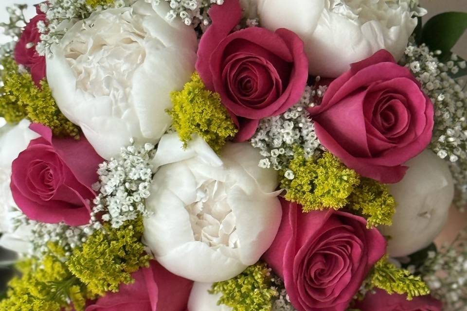 Peony and hot pink