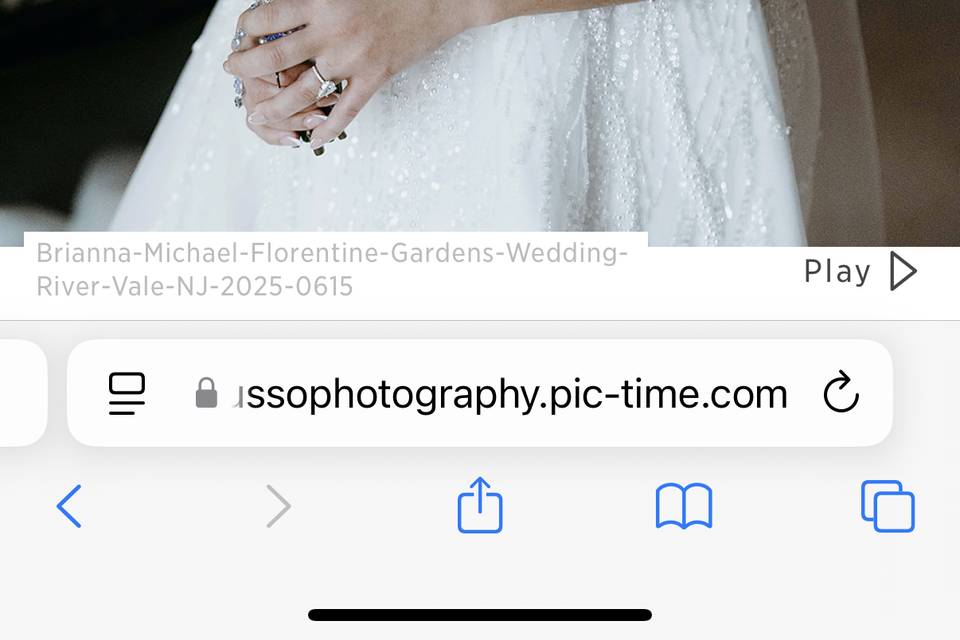 White bridal bouquet