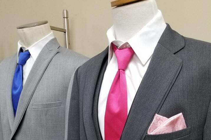 A wide selection of suits
