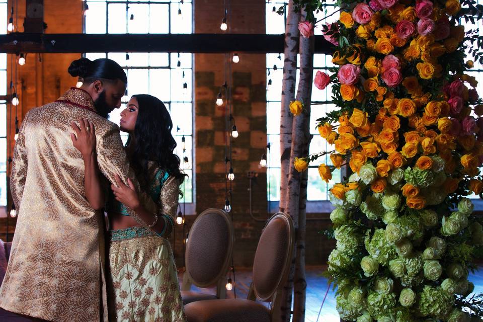 An Indian-style wedding