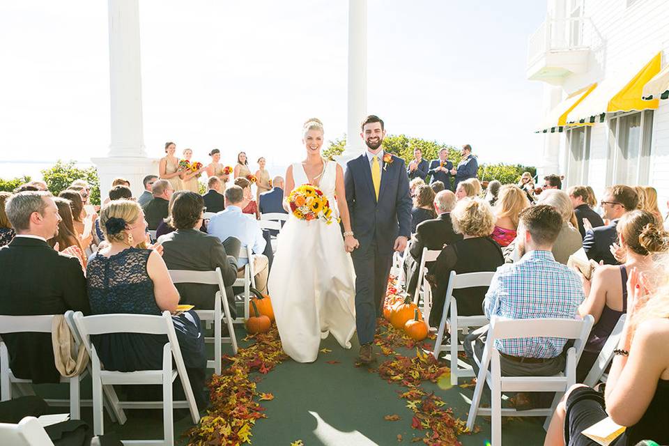 Walking down the aisle