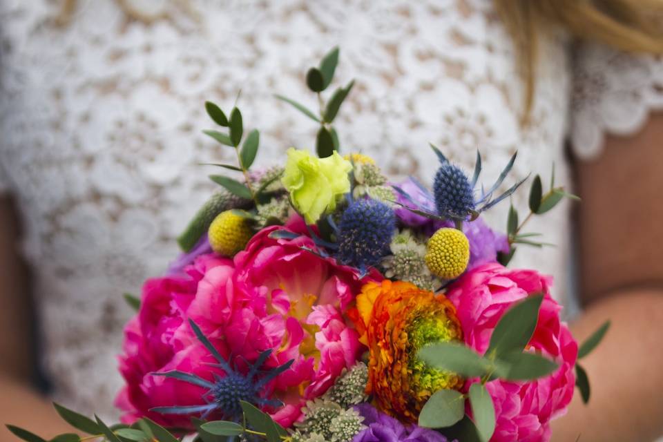 Frankie and Tucker Flowers | Bright City Hall Wedding