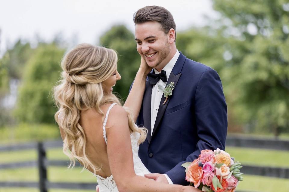 Laughter from the newlyweds | B.O.B Photography