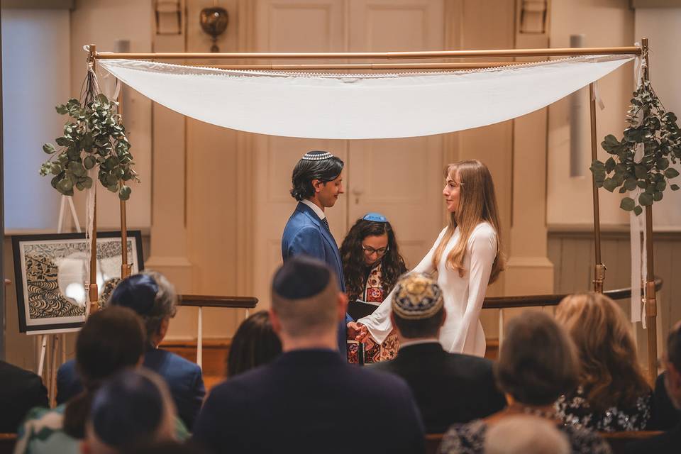 Under the chuppah