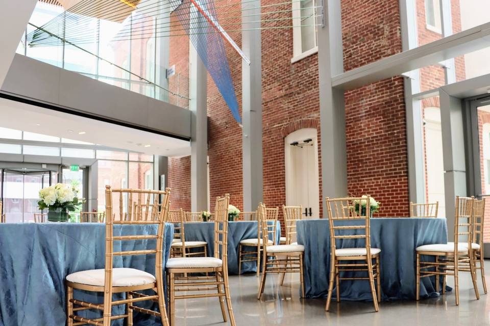 A light-filled reception