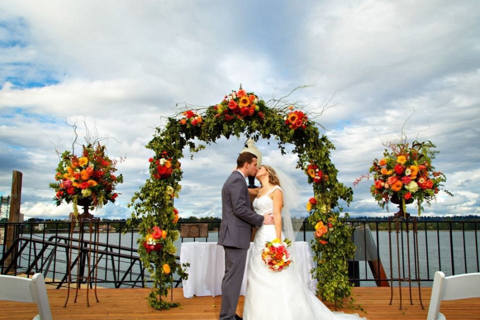 River Deck ceremony