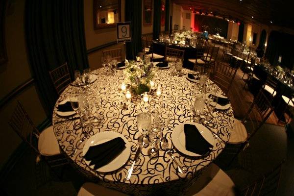 Modern black and white wedding at the Clarendon Ballroom. Angela Gaeto Photography.