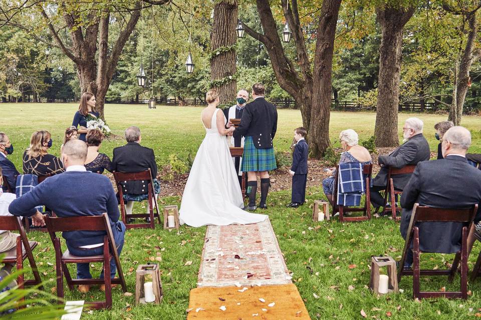 Backyard wedding