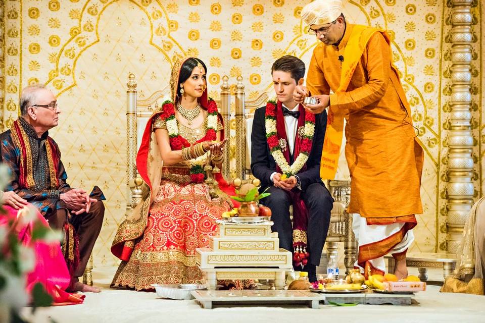 Hindu and Christian ceremony