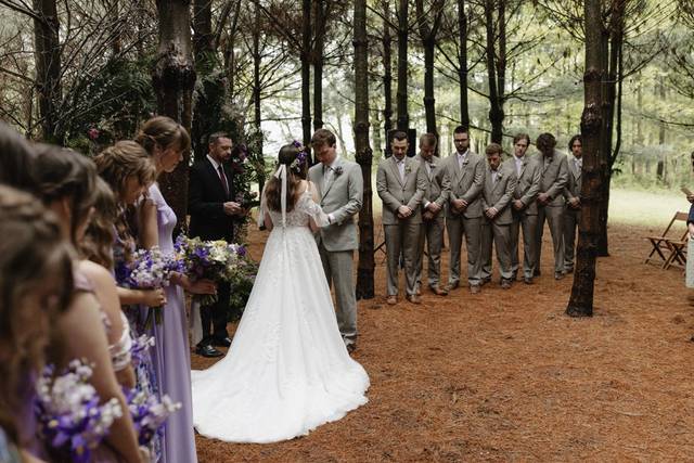 Ceremony in the woods