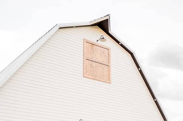 Back door of barn