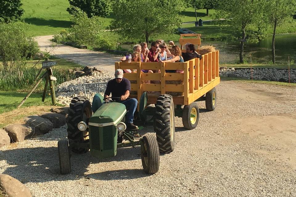 Hay wagon rides