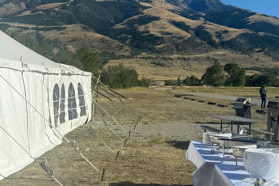 Dinner is served with a view!