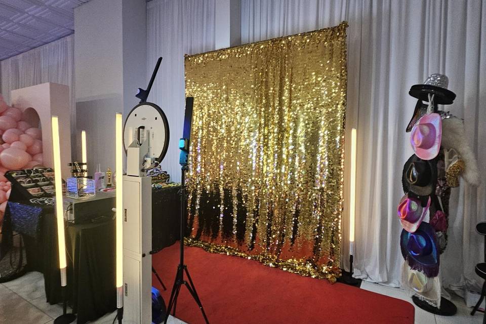 Gold backdrop