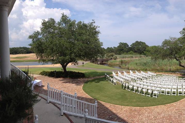 Wedding ceremony setting