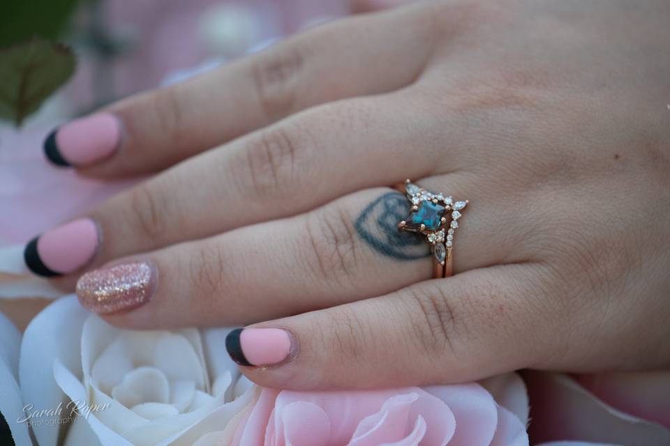 My ring with bouquet