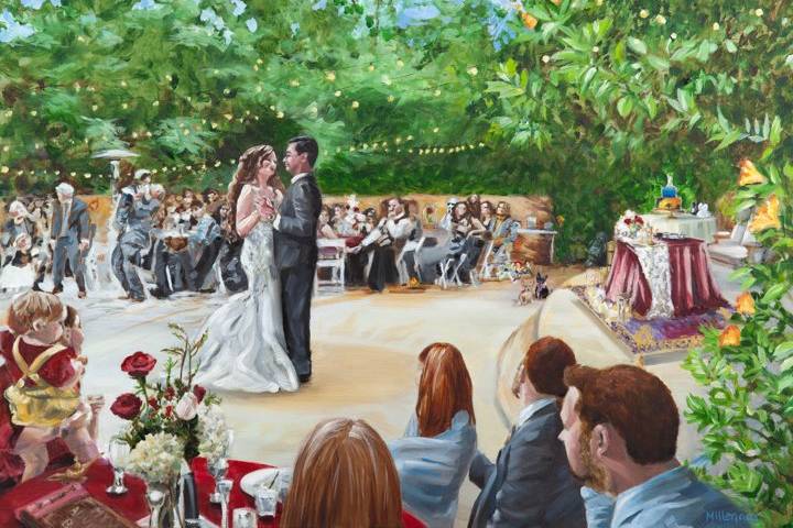 Disney Wedding Painting May 4