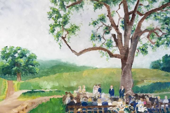 HammerSky Live Painter Wedding