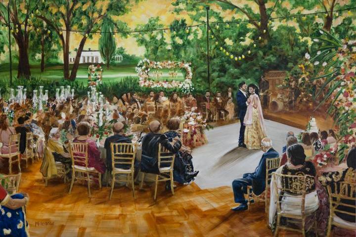 Napa Live Wedding Painting